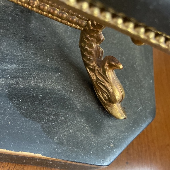 Antique painted porcelain lamp w flowers Victorian look - Picture 5 of 12